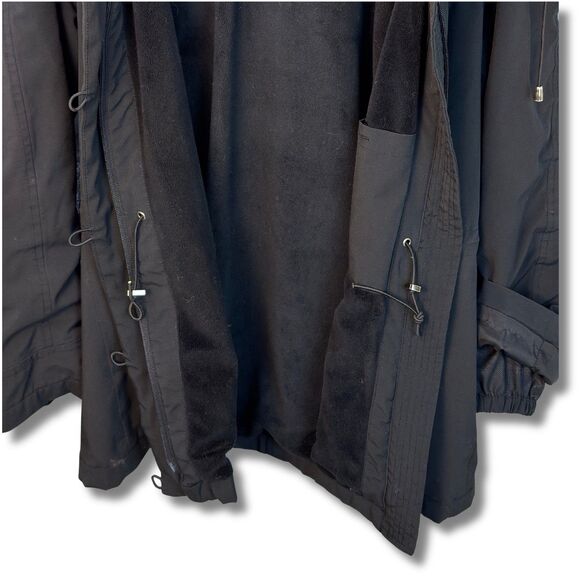 Pendleton Women's Black Parka w/ Real Red Fox Fur Trimmed Hood Small - Picture 6 of 14